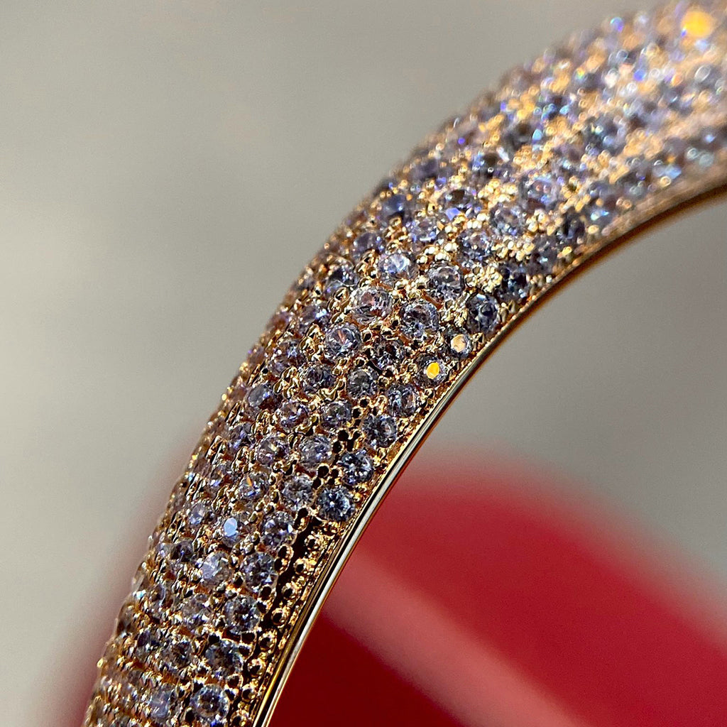 [OAK JURI]PANTHERE HALF DIAMOND OPEN BRACELET