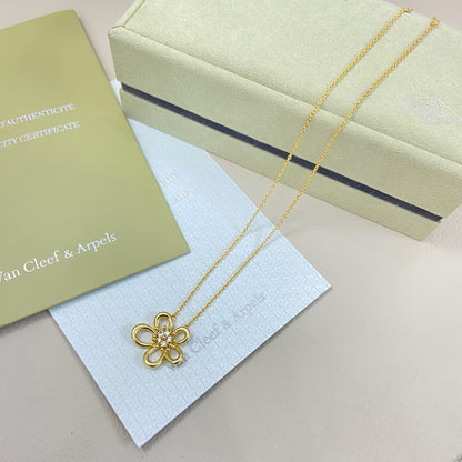 [OAK JURI]FLOWERLACE NECKLACE 5 DIAMONDS