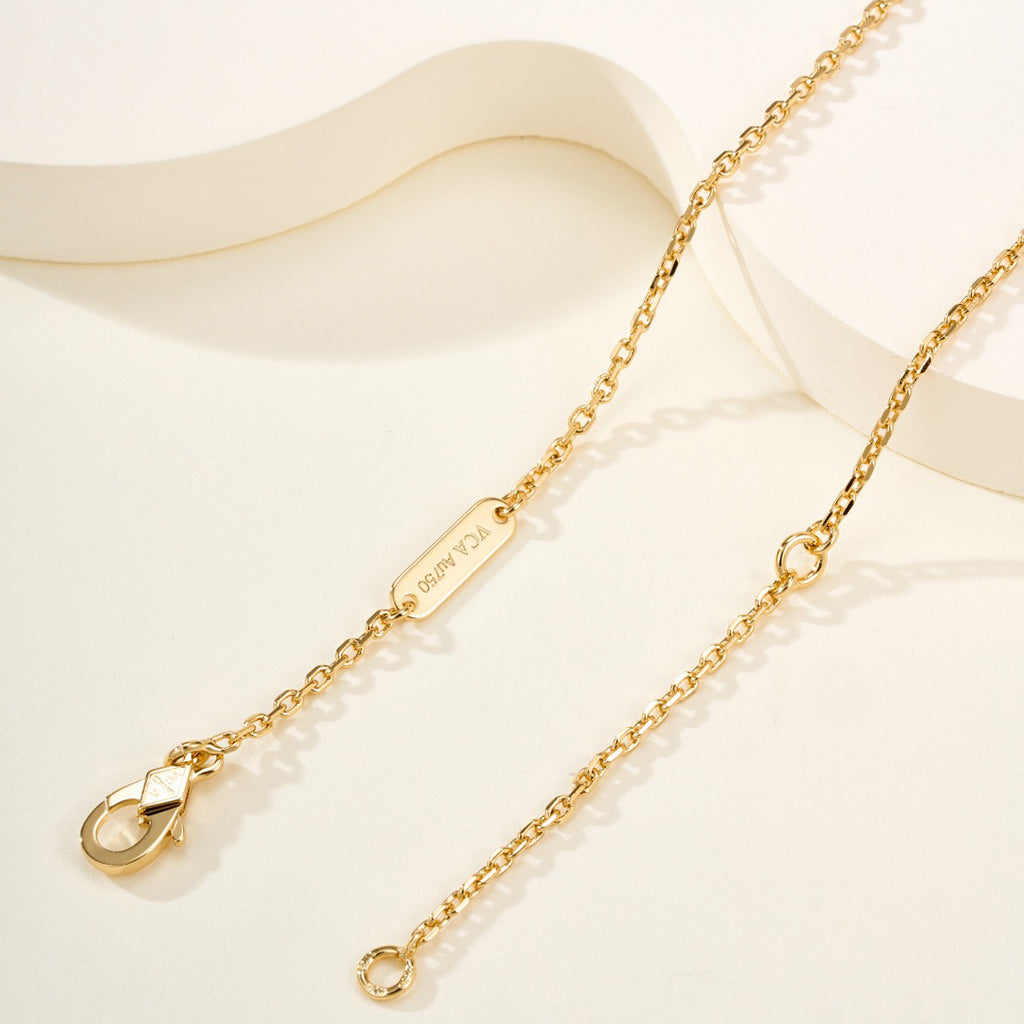 [OAK JURI]FLOWERLACE NECKLACE 5 DIAMONDS