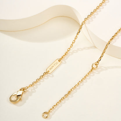 [OAK JURI]FLOWERLACE NECKLACE 5 DIAMONDS