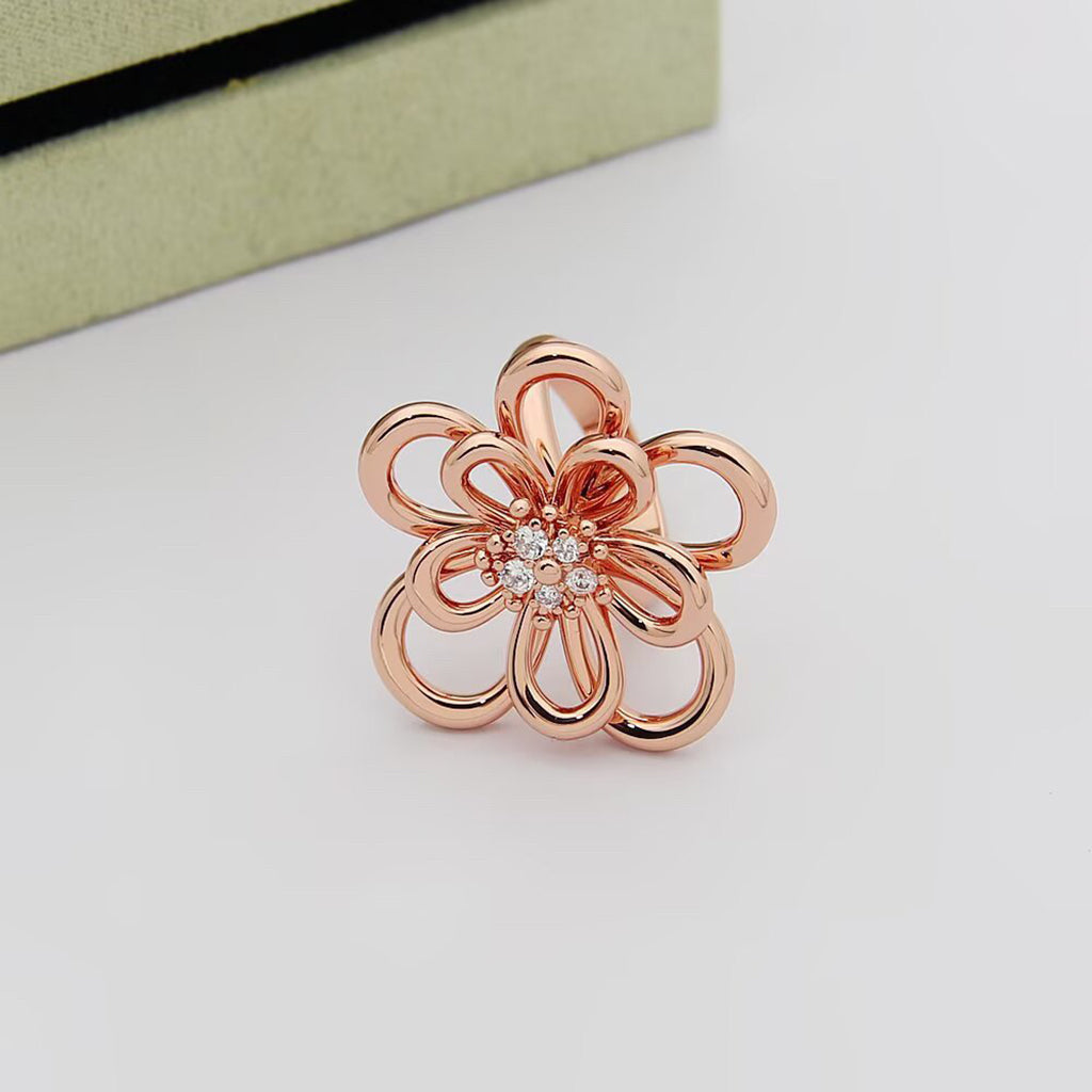 [OAK JURI] FLOWERLACE RING 5 DIAMONDS