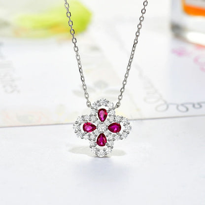 [OAK JURI]LOOP NECKLACE FULL MOTIF DIAMOND 16MM MULTIPLE COLORS
