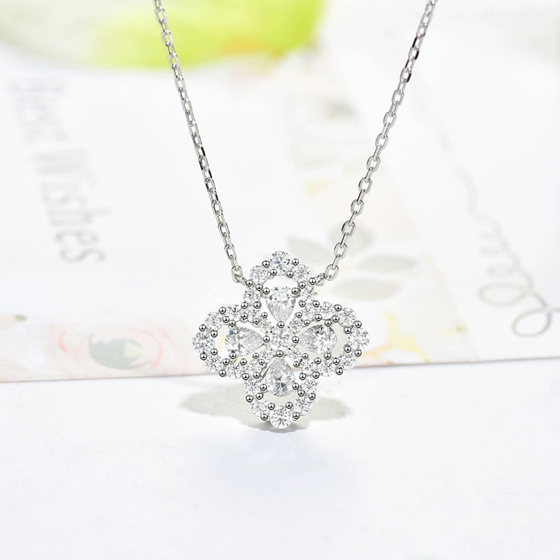 [OAK JURI]LOOP NECKLACE FULL MOTIF DIAMOND 16MM MULTIPLE COLORS