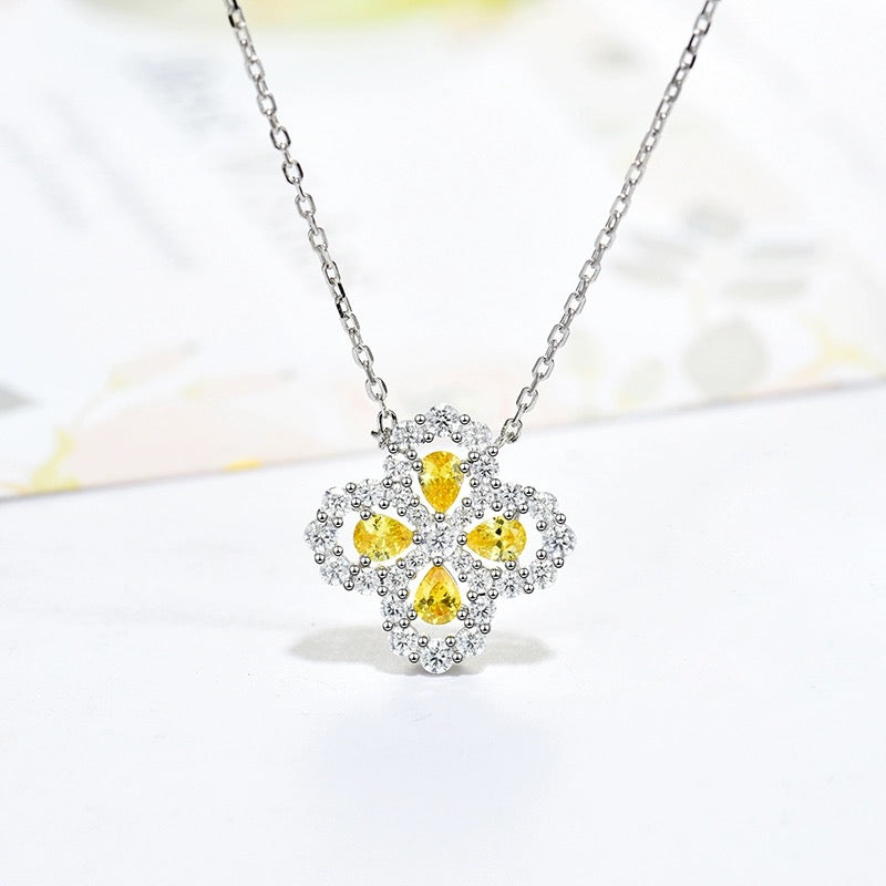 [OAK JURI]LOOP NECKLACE FULL MOTIF DIAMOND 16MM MULTIPLE COLORS