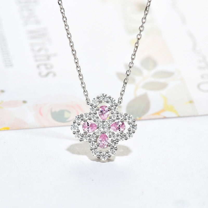 [OAK JURI]LOOP NECKLACE FULL MOTIF DIAMOND 16MM MULTIPLE COLORS