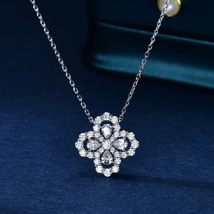 [OAK JURI]LOOP NECKLACE FULL MOTIF DIAMOND 16MM MULTIPLE COLORS