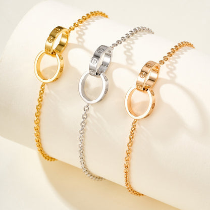 [OAK JURI]LOVE BRACELET DOUBLE RING