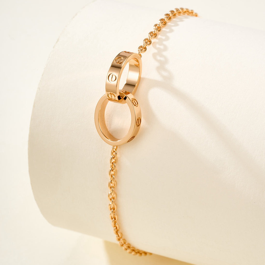 [OAK JURI]LOVE BRACELET DOUBLE RING