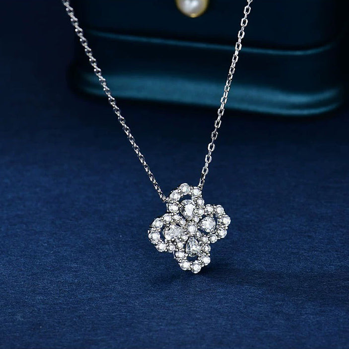 [OAK JURI]LOOP NECKLACE FULL MOTIF DIAMOND 16MM MULTIPLE COLORS