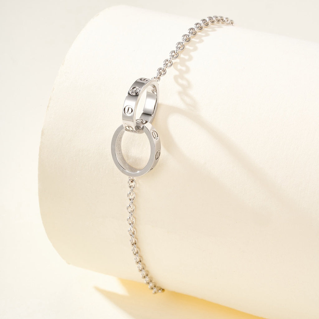 [OAK JURI]LOVE BRACELET DOUBLE RING