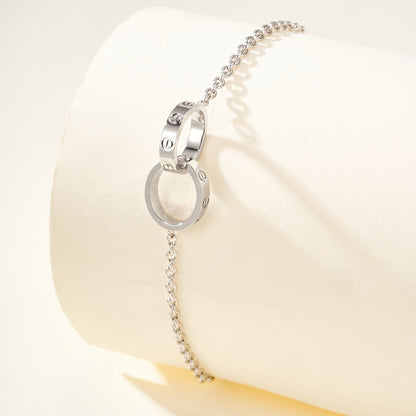[OAK JURI]LOVE BRACELET DOUBLE RING