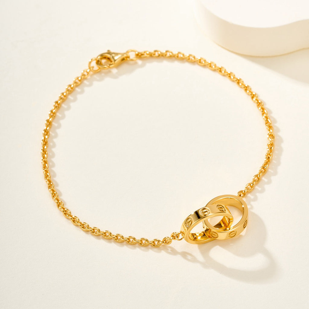 [OAK JURI]LOVE BRACELET DOUBLE RING