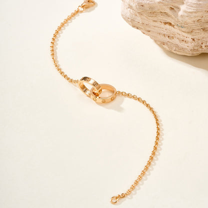 [OAK JURI]LOVE BRACELET DOUBLE RING
