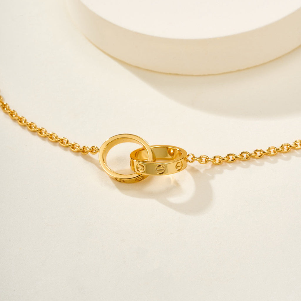 [OAK JURI]LOVE BRACELET DOUBLE RING
