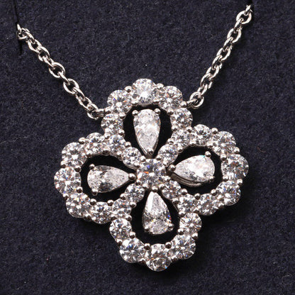 [OAK JURI]LOOP NECKLACE FULL MOTIF DIAMOND 16MM MULTIPLE COLORS