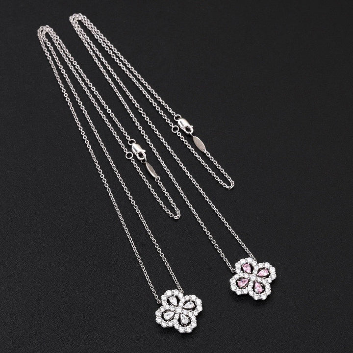 [OAK JURI]LOOP NECKLACE FULL MOTIF DIAMOND 16MM MULTIPLE COLORS
