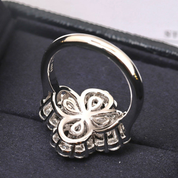 [OAK JURI]LOOP RING FULL MOTIF DIAMOND 16MM SILVE