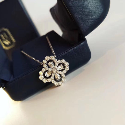 [OAK JURI]LOOP NECKLACE FULL MOTIF DIAMOND 16MM MULTIPLE COLORS