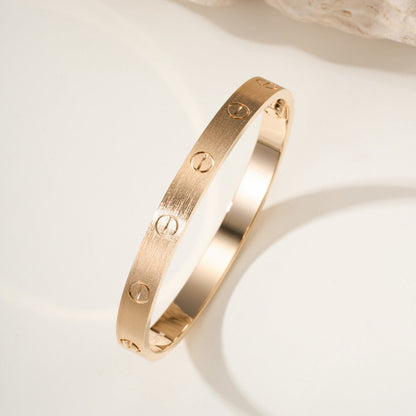 [OAK JURI]LOVE BRACELET 6.1MM BRUSHED