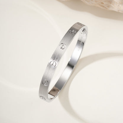 [OAK JURI]LOVE BRACELET 6.1MM BRUSHED