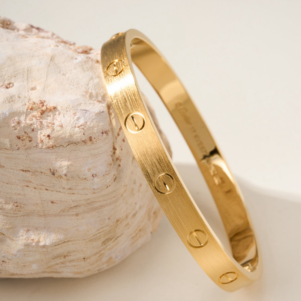[OAK JURI]LOVE BRACELET 6.1MM BRUSHED