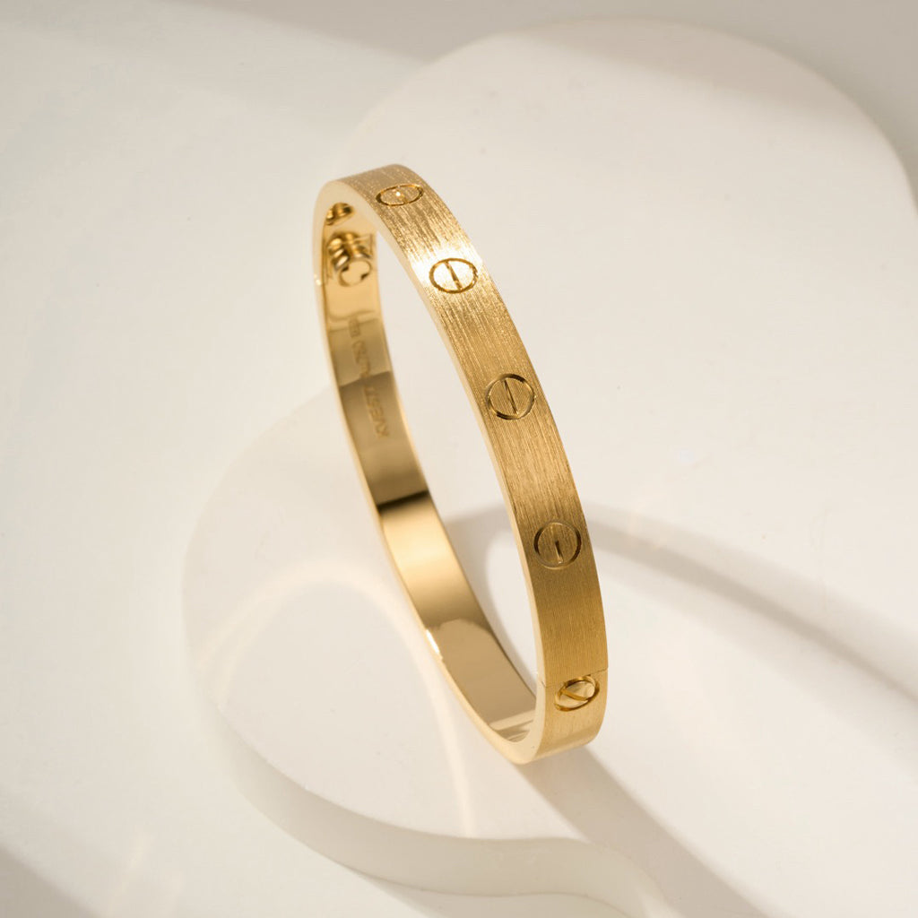 [OAK JURI]LOVE BRACELET 6.1MM BRUSHED