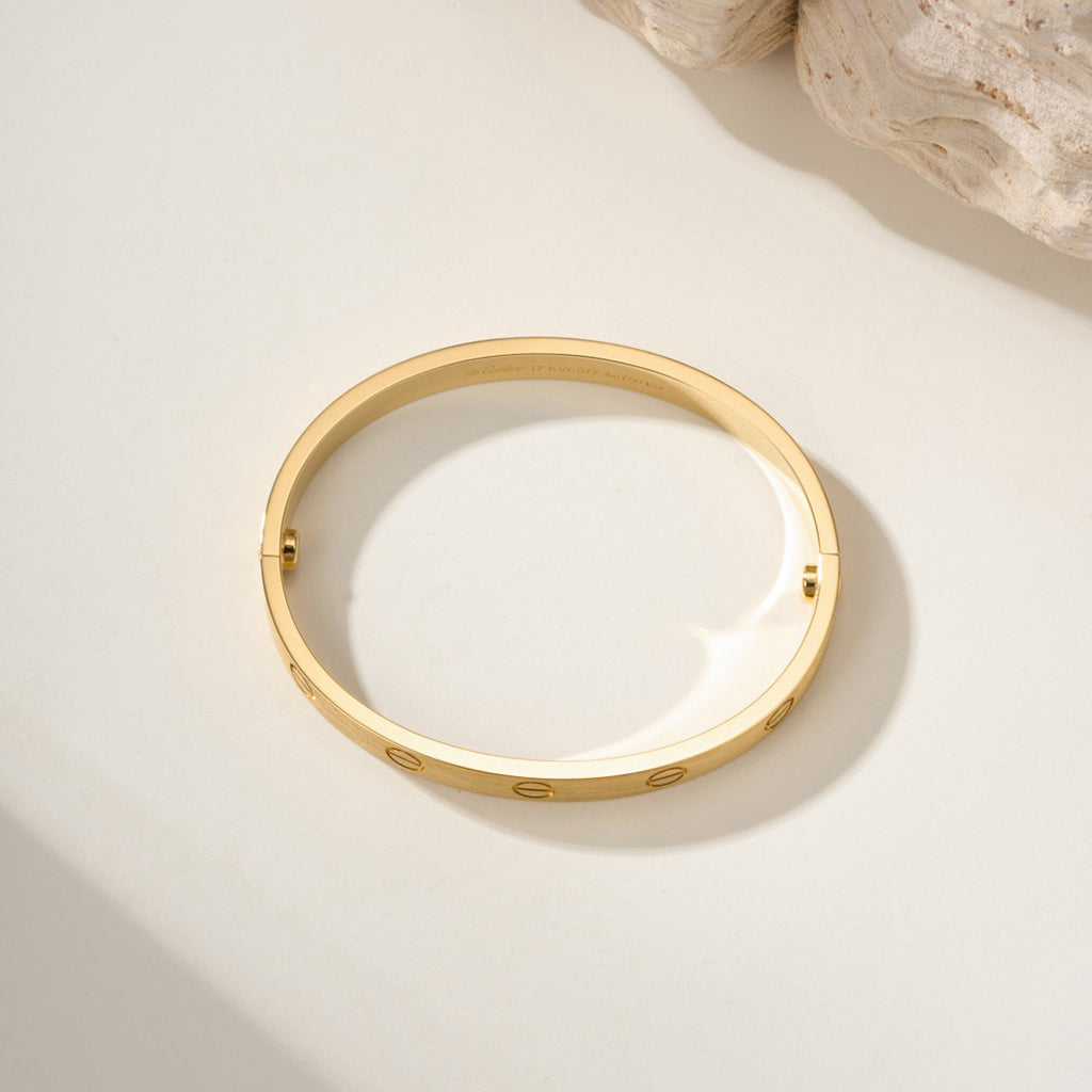[OAK JURI]LOVE BRACELET 6.1MM BRUSHED