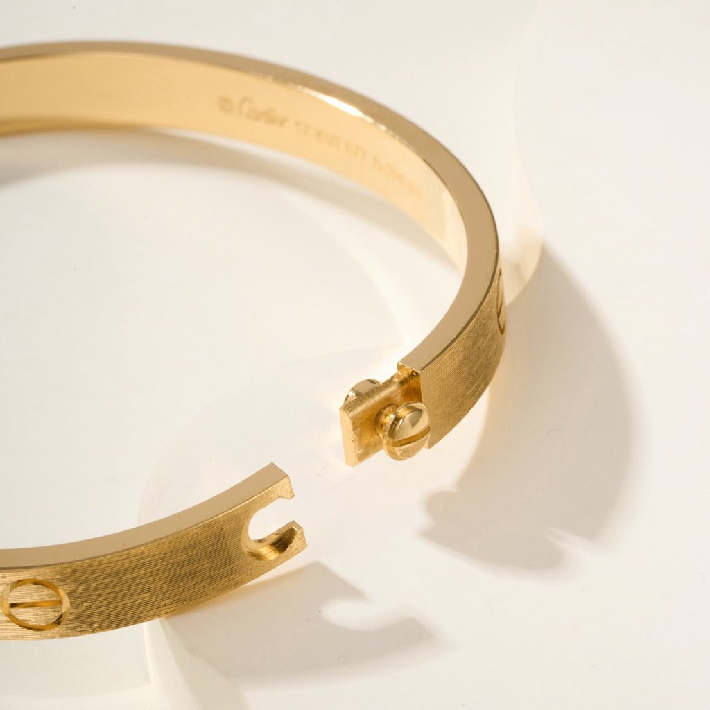 [OAK JURI]LOVE BRACELET 6.1MM BRUSHED