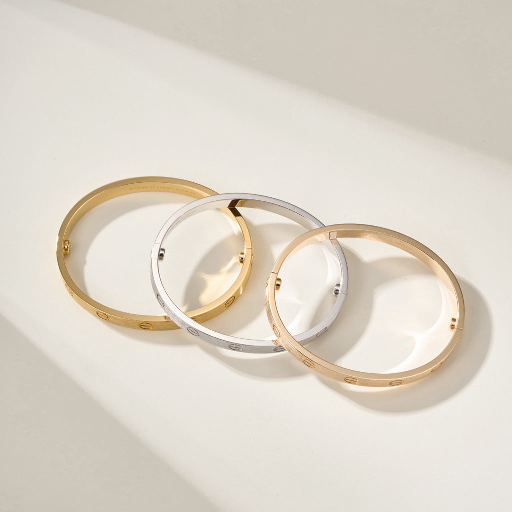 [OAK JURI]LOVE BRACELET 6.1MM BRUSHED