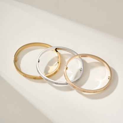 [OAK JURI]LOVE BRACELET 6.1MM BRUSHED