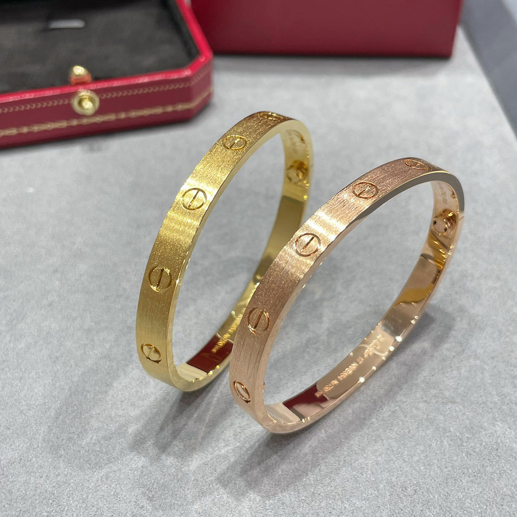 [OAK JURI]LOVE BRACELET 6.1MM BRUSHED
