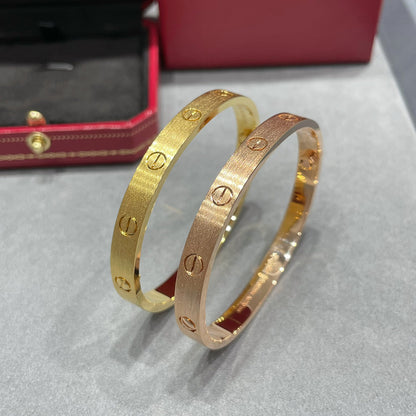 [OAK JURI]LOVE BRACELET 6.1MM BRUSHED