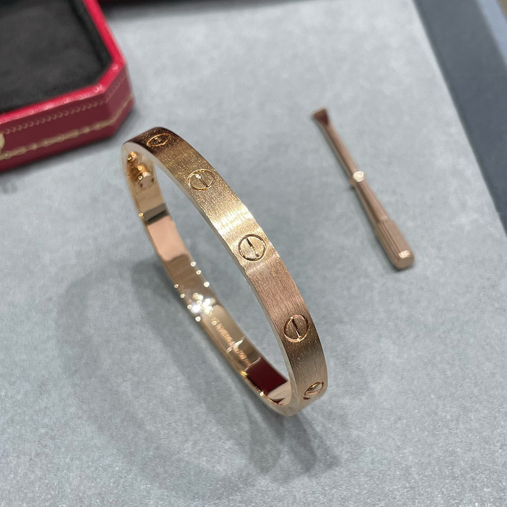 [OAK JURI]LOVE BRACELET 6.1MM BRUSHED