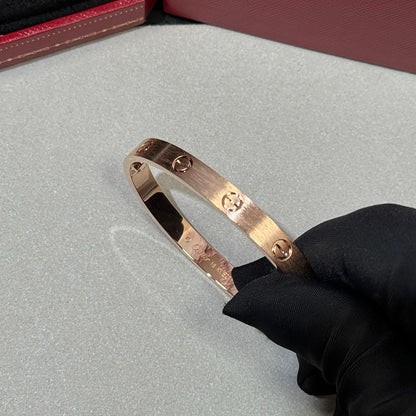 [OAK JURI]LOVE BRACELET 6.1MM BRUSHED