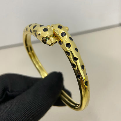 [OAK JURI]PANTHERE DOUBLE HEADED OPEN BRACELET
