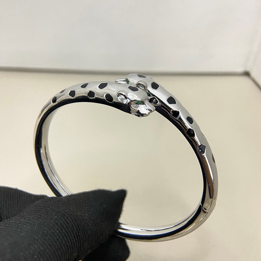 [OAK JURI]PANTHERE DOUBLE HEADED OPEN BRACELET