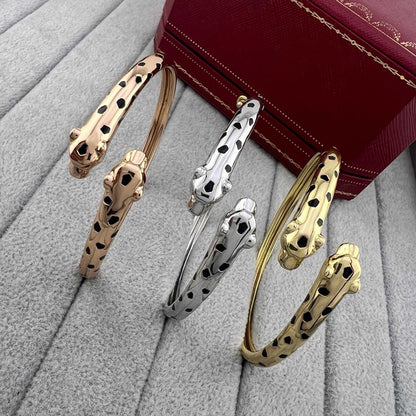 [OAK JURI]PANTHERE DOUBLE HEADED OPEN BRACELET