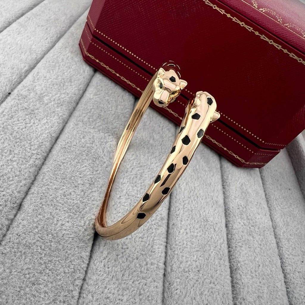 [OAK JURI]PANTHERE DOUBLE HEADED OPEN BRACELET