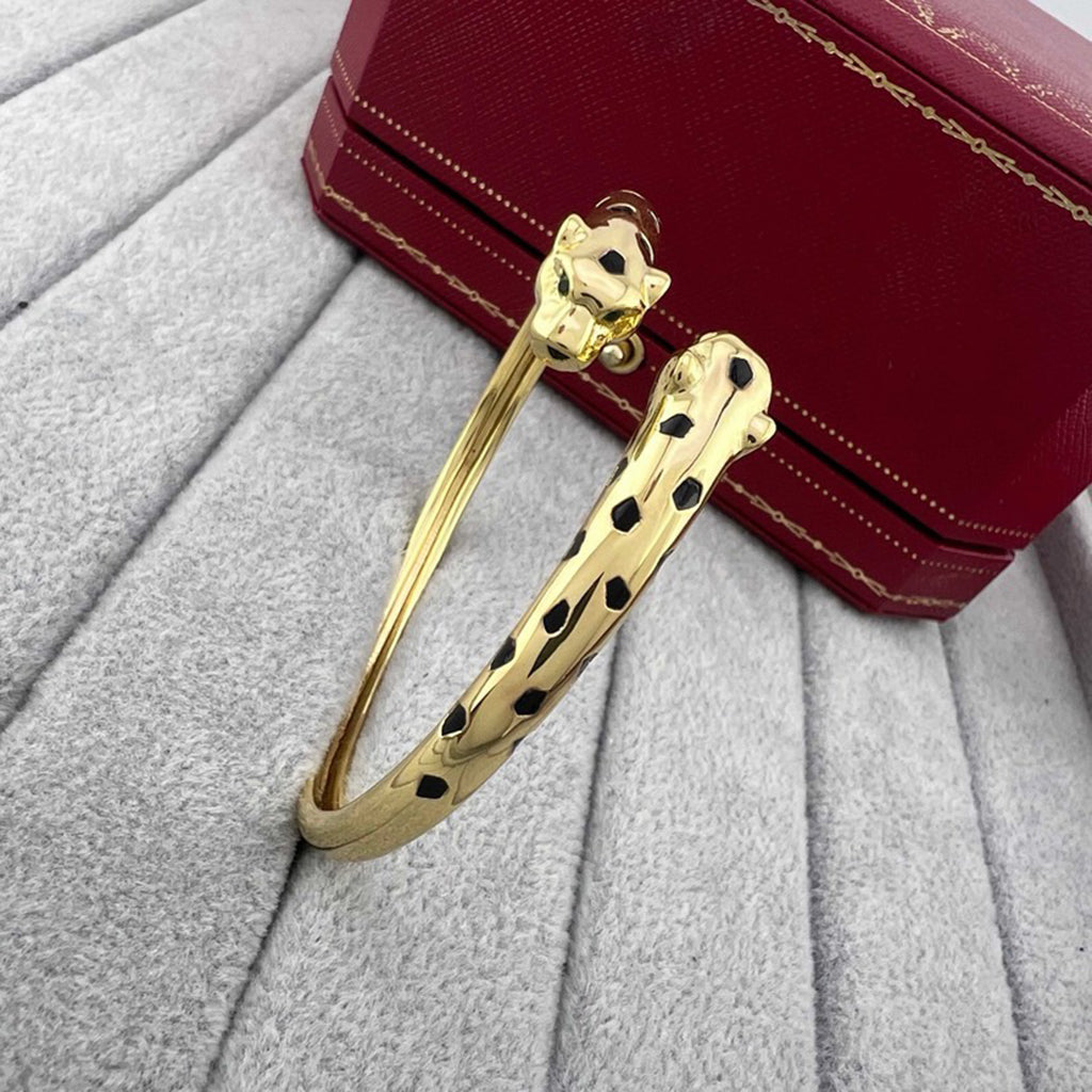 [OAK JURI]PANTHERE DOUBLE HEADED OPEN BRACELET