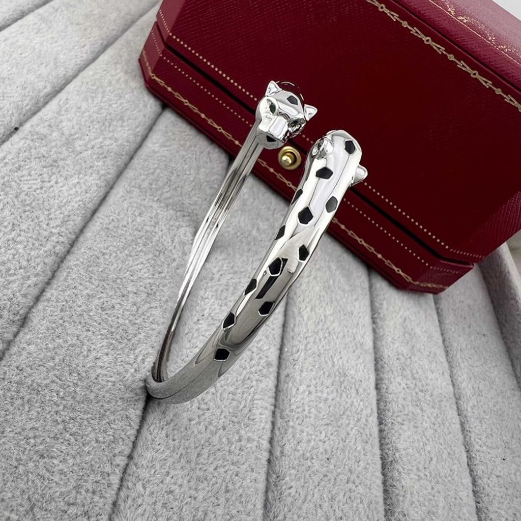 [OAK JURI]PANTHERE DOUBLE HEADED OPEN BRACELET