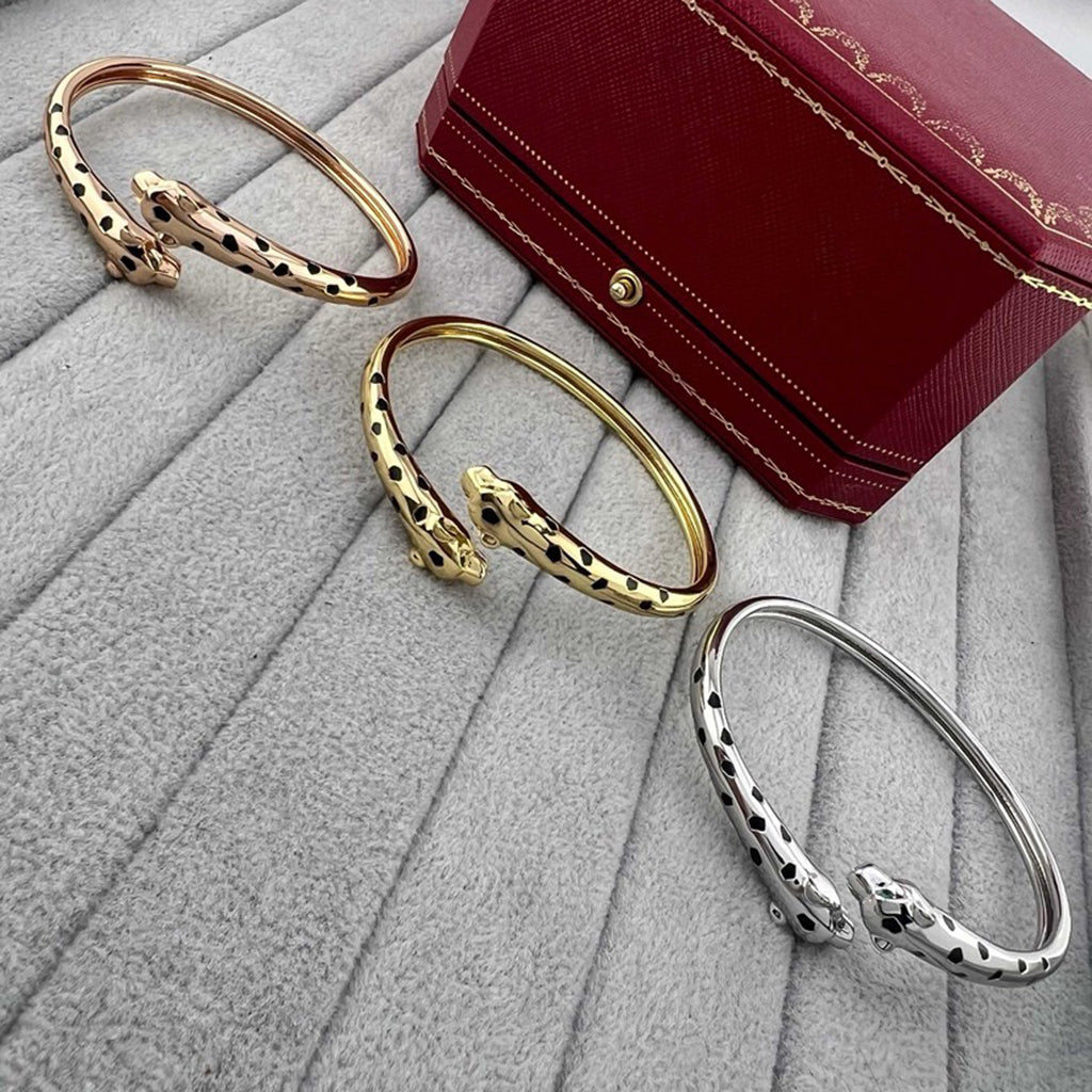 [OAK JURI]PANTHERE DOUBLE HEADED OPEN BRACELET