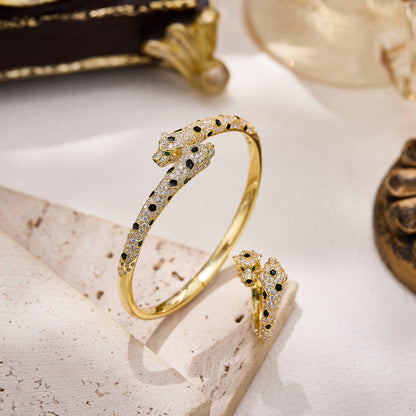 [OAK JURI]PANTHERE DOUBLE HEADED FULL DIAMOND  RING