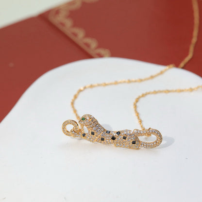 [OAK JURI]PANTHERE PAVED DIAMOND NECKLACE
