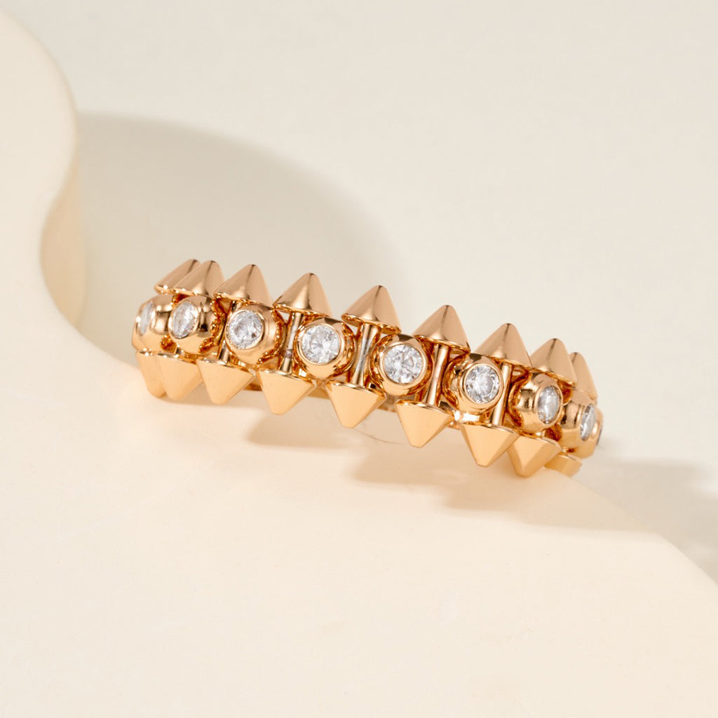[OAK JURI]CLASH 6.8MM DIAMOND MEDIUM RING