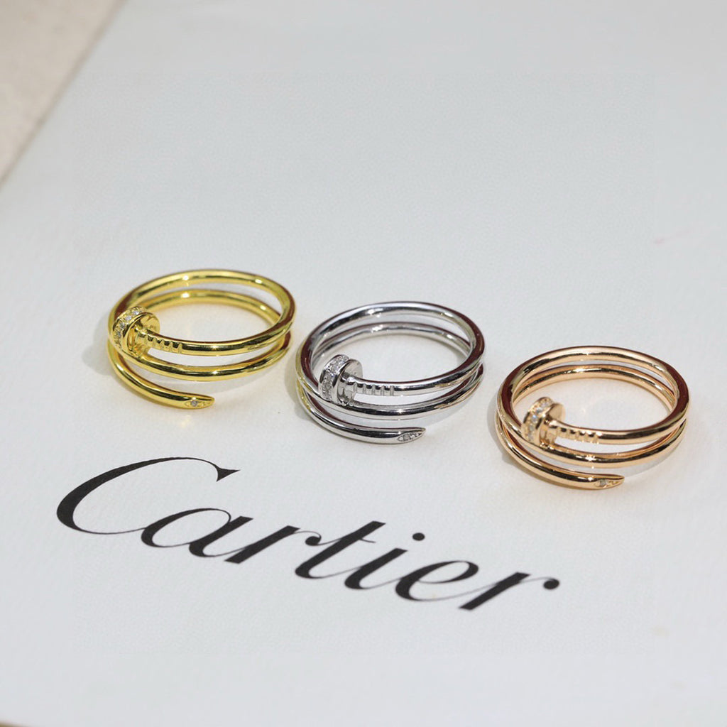 [OAK JURI]JUSTE RING 4.8MM HALF DIAMOND