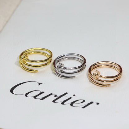 [OAK JURI]JUSTE RING 4.8MM HALF DIAMOND