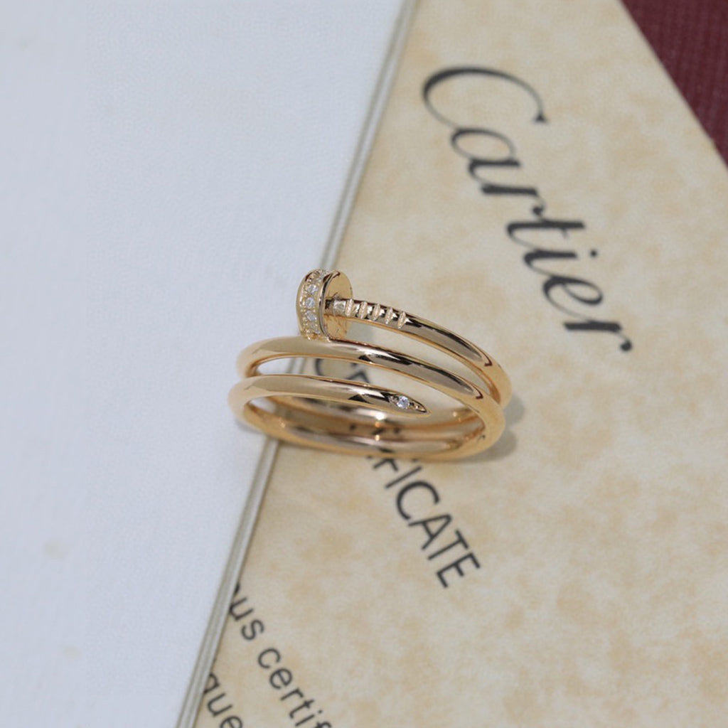 [OAK JURI]JUSTE RING 4.8MM HALF DIAMOND