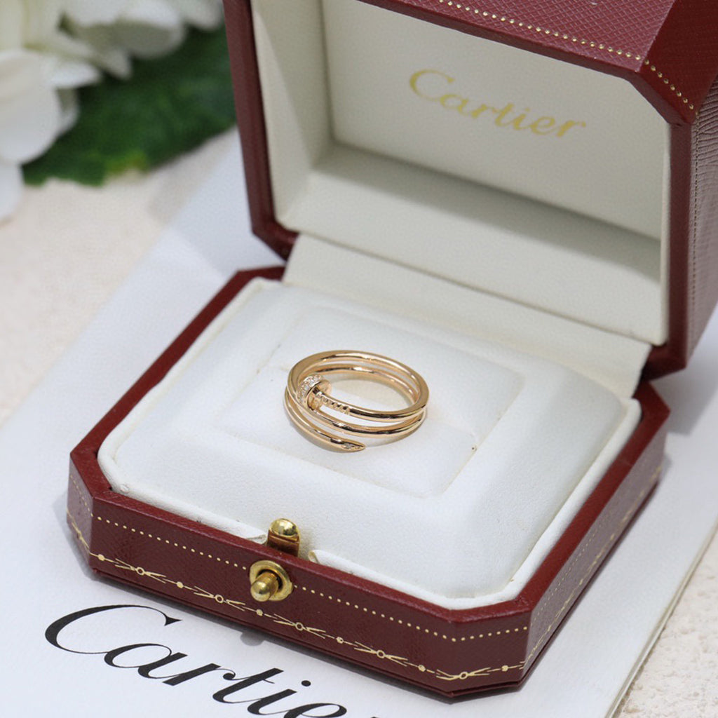 [OAK JURI]JUSTE RING 4.8MM HALF DIAMOND