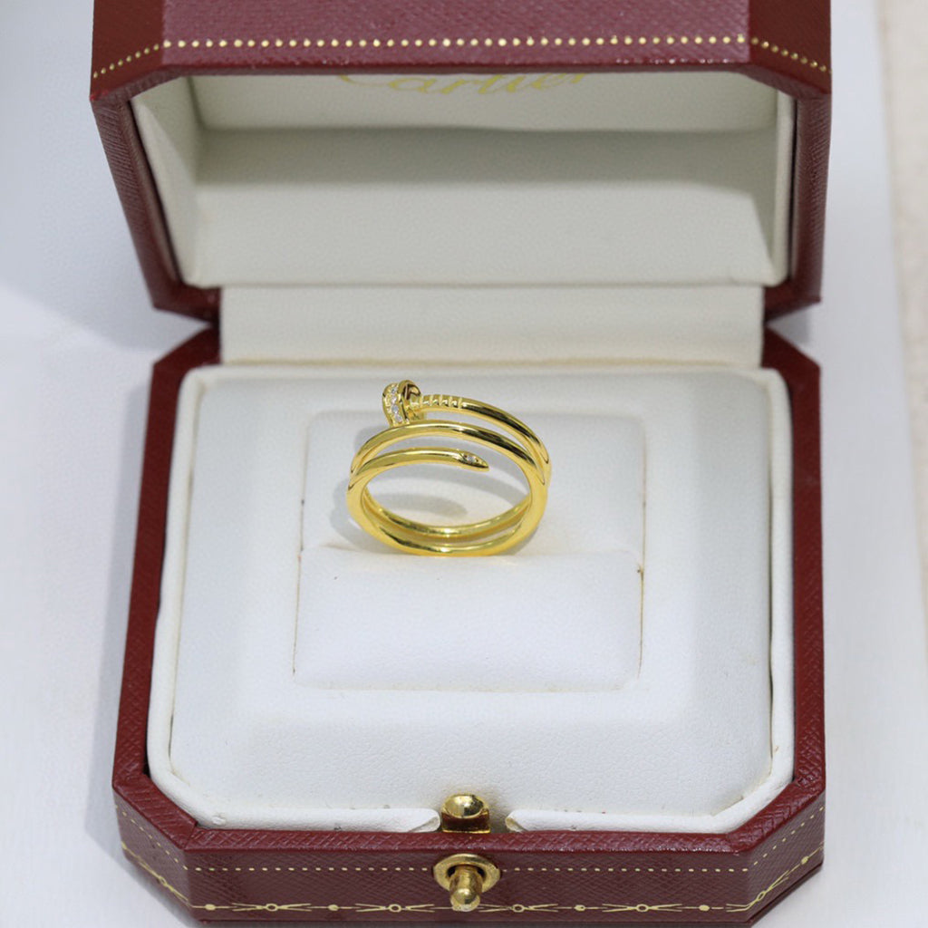 [OAK JURI]JUSTE RING 4.8MM HALF DIAMOND