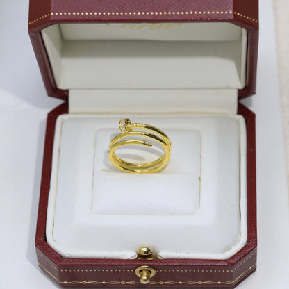 [OAK JURI]JUSTE RING 4.8MM HALF DIAMOND